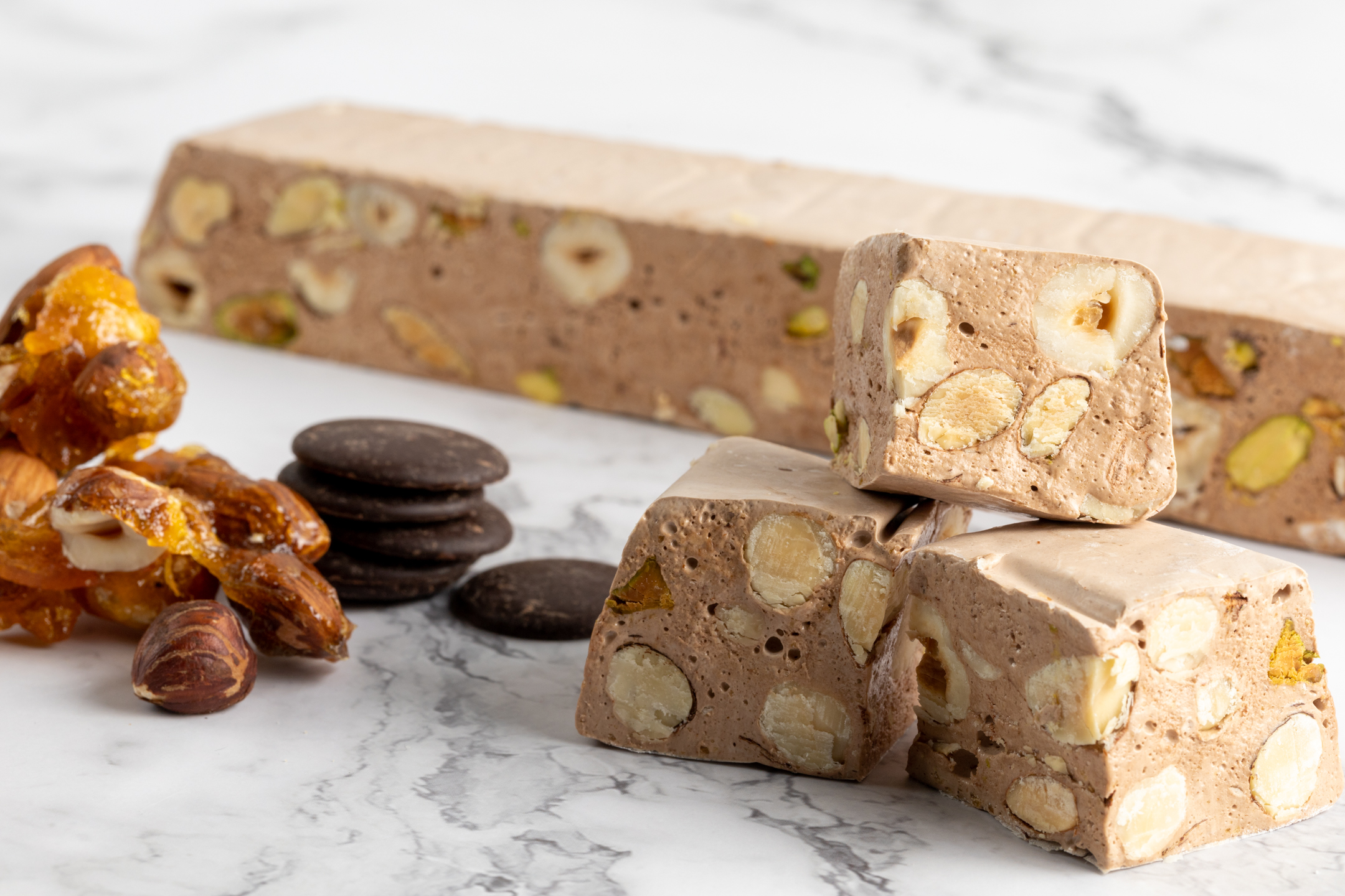 Nougat Gianduja by Sucré — signature nougat with house-made Gianduja, wildflower honey and toasted hazelnuts