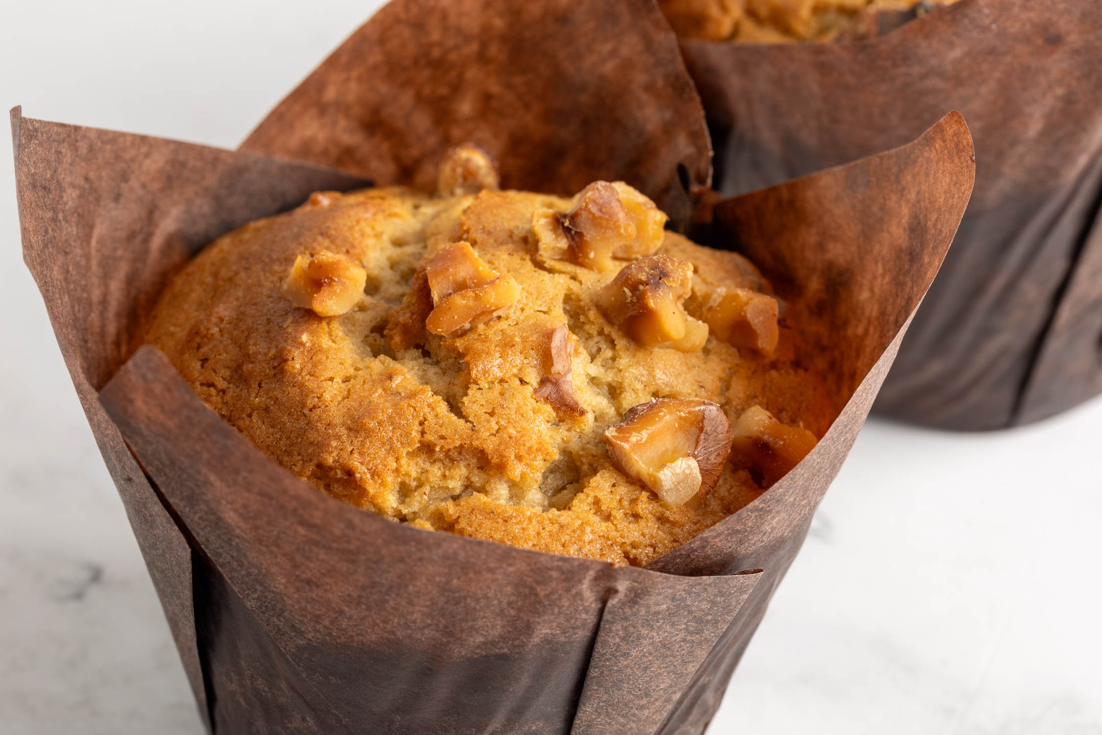 Spelt Walnut and Maple Syrup Muffin by Sucré — ancient grain muffin with pure Canadian maple syrup