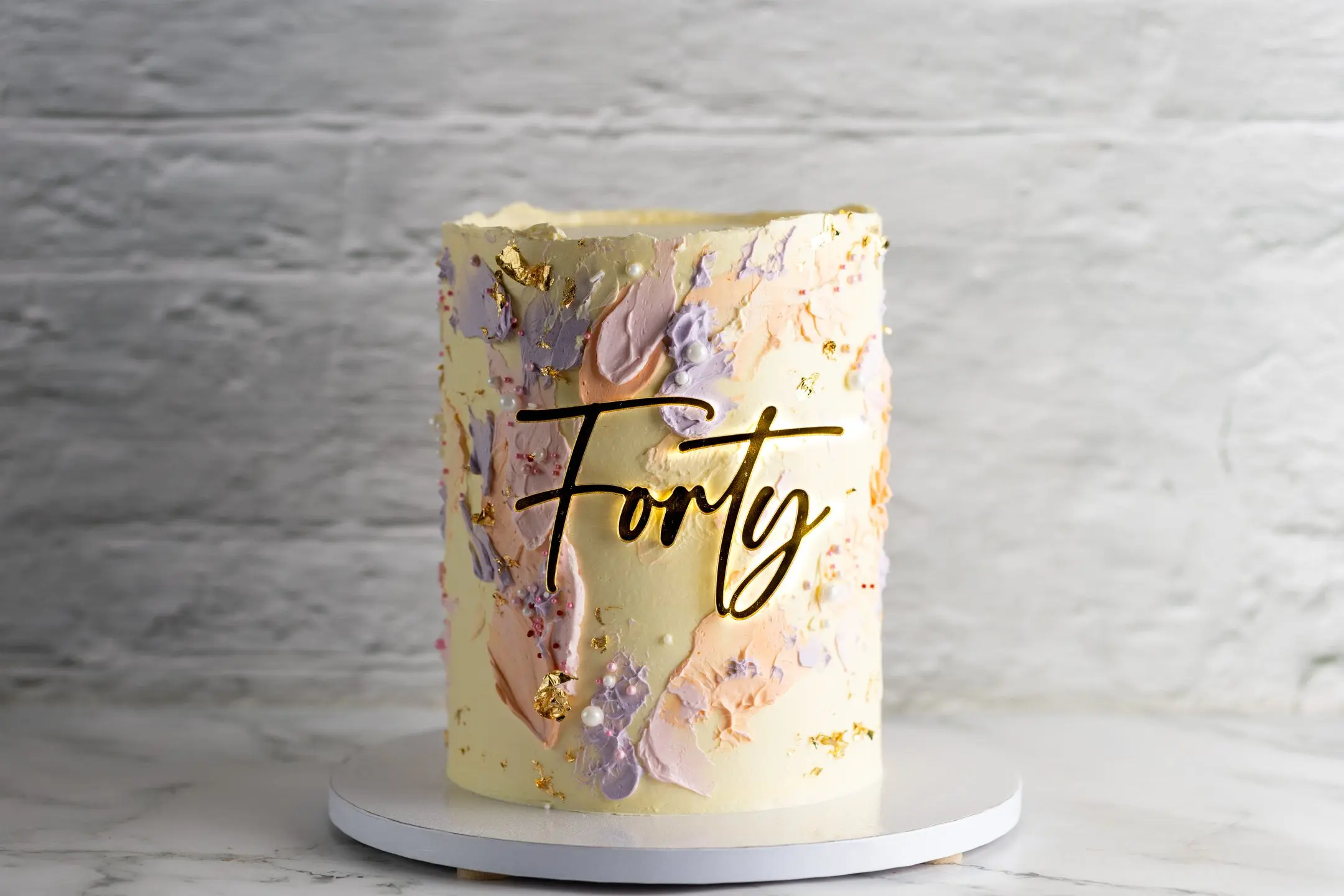 Modern birthday cake design Sucré Toronto